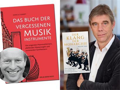  Ein Musiker und ein Historiker erkunden interessante Winkel der Musikgeschichte: Marcus Seibert und Philipp Ther (r.)