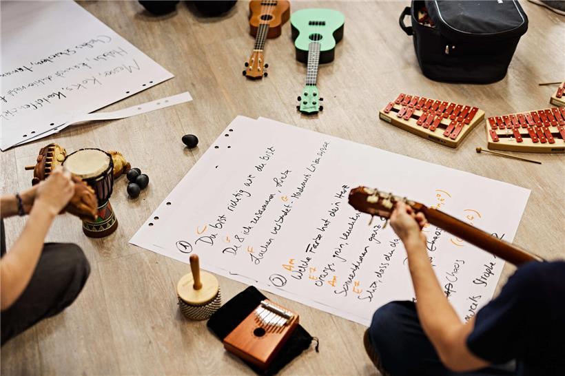 Einblick in das „Luxembourg Community Music Project“: die Atelier drehten sich unter anderem um Musik