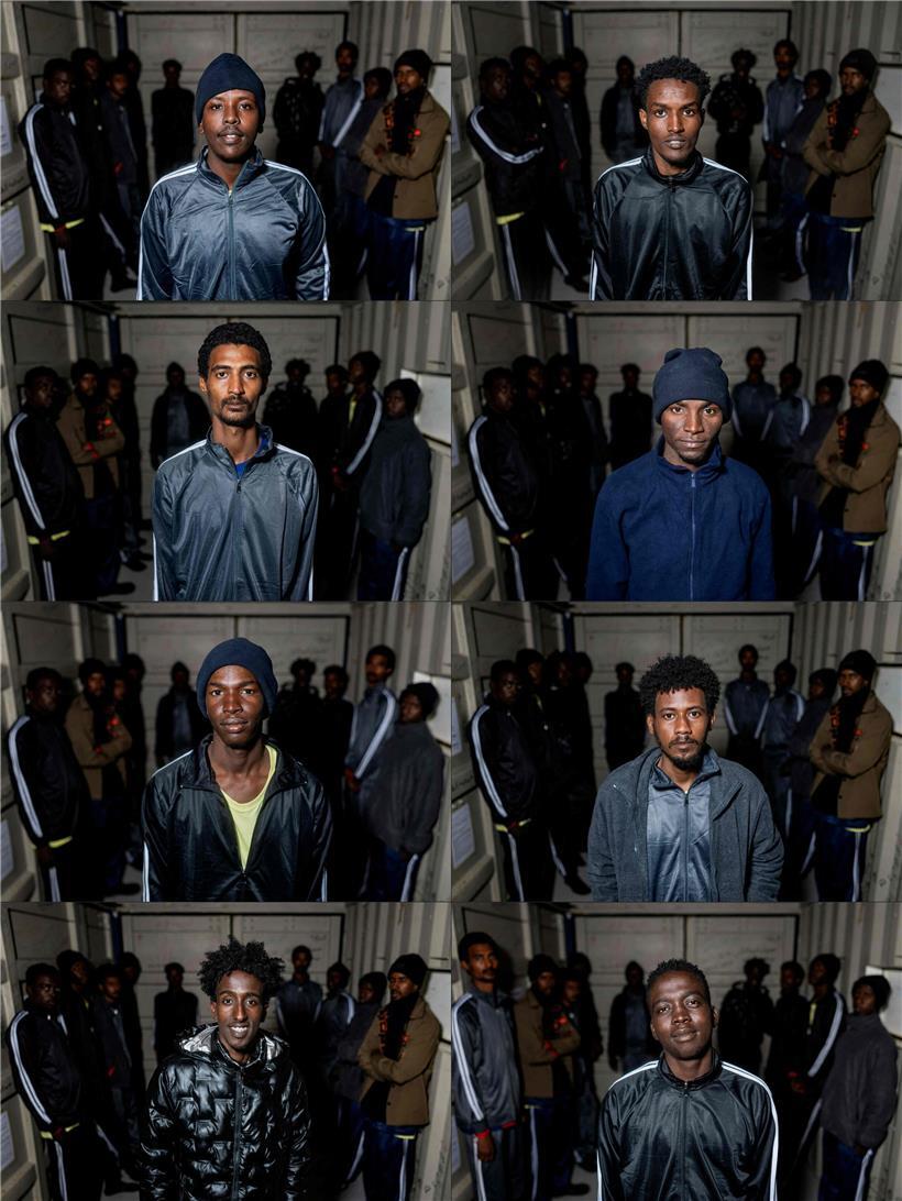 Flüchtlinge aus Somalia und Sudan auf Rettungsschiff Ocean Viking im Mittelmeer, Hoffnung auf besseres Leben in Europa, Dezember 2023