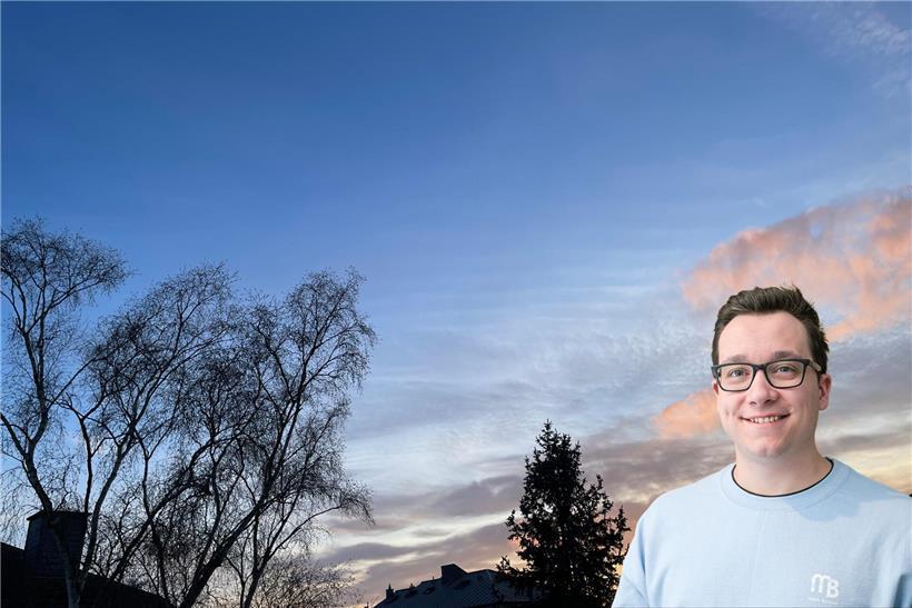 Abendstimmung an einem milden Januartag mit warmem Licht und ruhiger Winterlandschaft