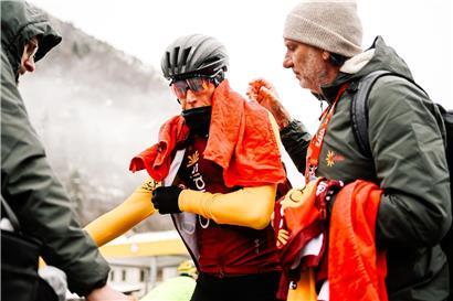 Alex Kirsch beim Paris-Nice Radrennen trotz Erkältung, jetzt wieder fit und leistungsstark auf dem Rennrad