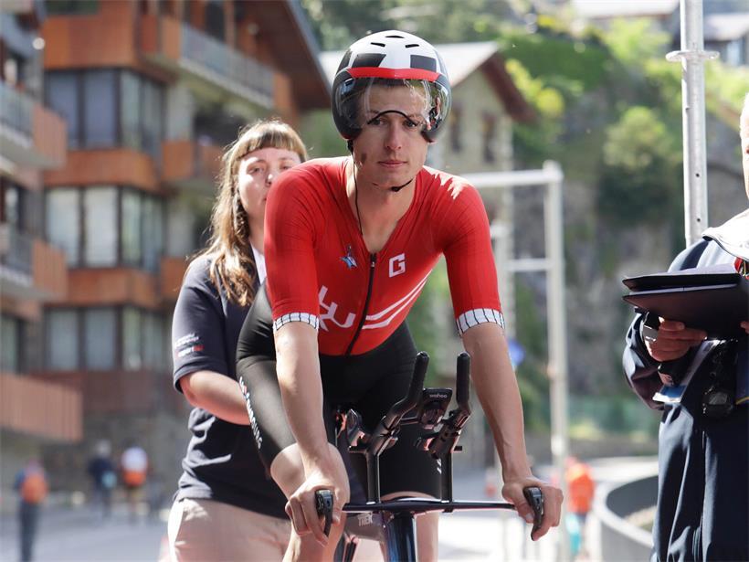 Alex Kirsch reist speziell für das Team-Zeitfahren nach Slowenien