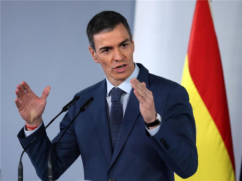 Pedro Sánchez, Spaniens Premier, hält Rede und appelliert an Abgeordnete, Gesetzespaket zu unterstützen
