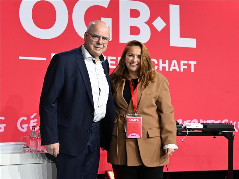 Marc Spautz als CSV-Fraktionschef spricht auf dem OGBL-Kongress im vergangenen Jahr vor Publikum