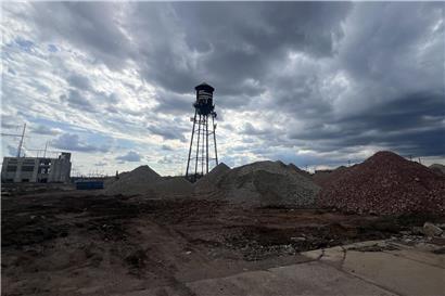Baustelle für geplantes Rechenzentrum von Amzak Capital Management auf Grundstück in New Brunswick