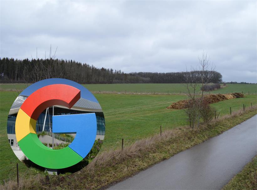 Google-Rechenzentrum im Bau auf einem Plateau in Bissen mit moderner Infrastruktur und nachhaltiger Technologie