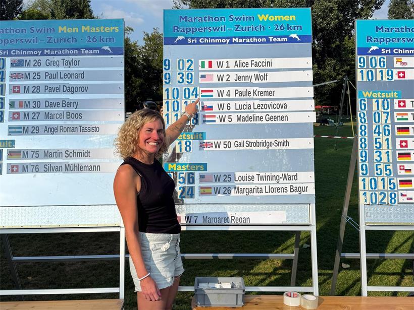 Bei ihrer Rückkehr ins Wasser schaffte es Paule Kremer bei den Damen mit dem dritten Rang direkt aufs Podium