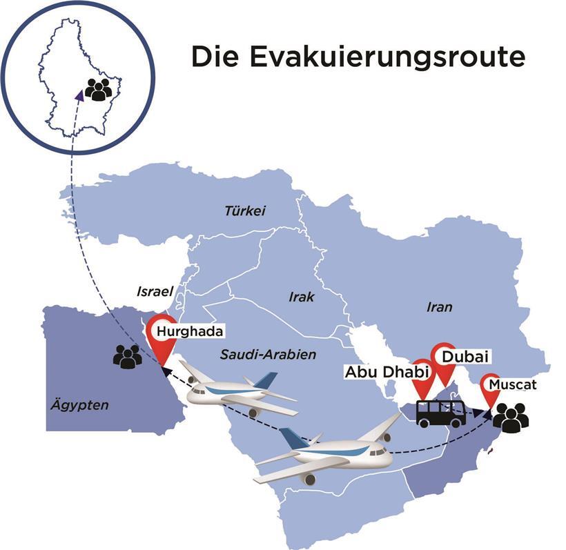 „Ich bin froh, wieder Luxemburger Boden unter den Füßen zu haben“ – Zwei Jets mit Evakuierten sind gelandet 