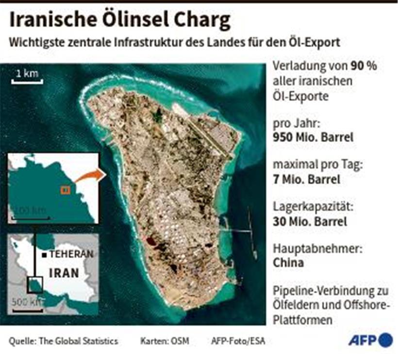 Trump droht mit „Vernichtung“ der Ölinsel Charg 