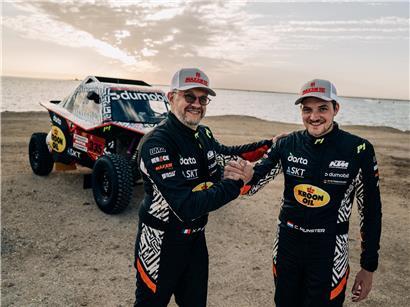 Charles Munster bei der Rallye Dakar, fokussiert und bereit für die Herausforderungen der Offroad-Rallye