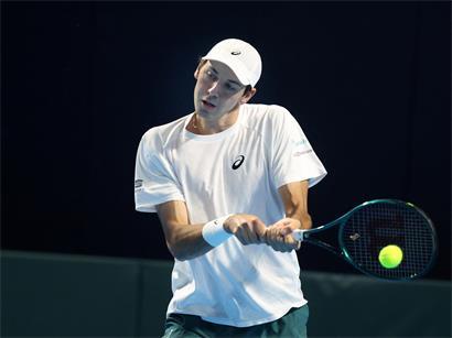 Chris Rodesch beim Tennisturnier in London, erreicht das Hauptfeld, sportliche Leistung, Tennisprofi
