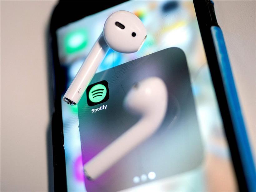 Das Logo des digitalen Musik-Streamingdienstes Spotify