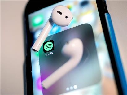 Das Logo des digitalen Musik-Streamingdienstes Spotify
