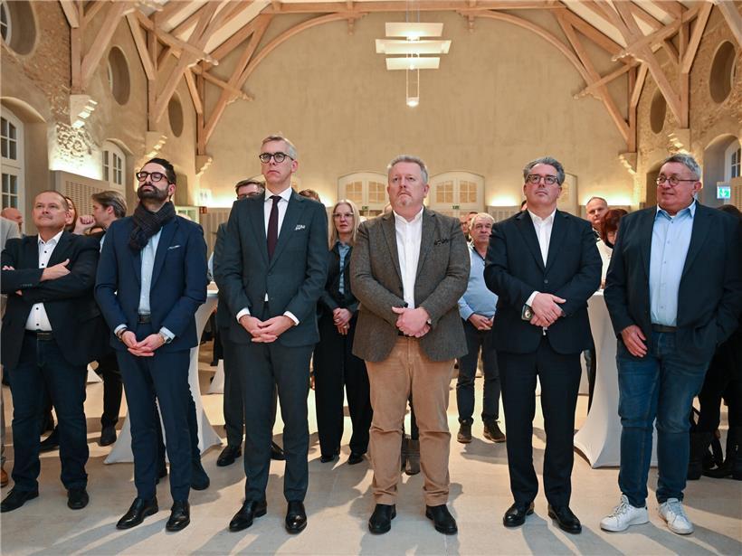 Innenminister Léon Gloden spricht beim ersten Neujahrsempfang des Syvicol am Dienstagabend vor Publikum