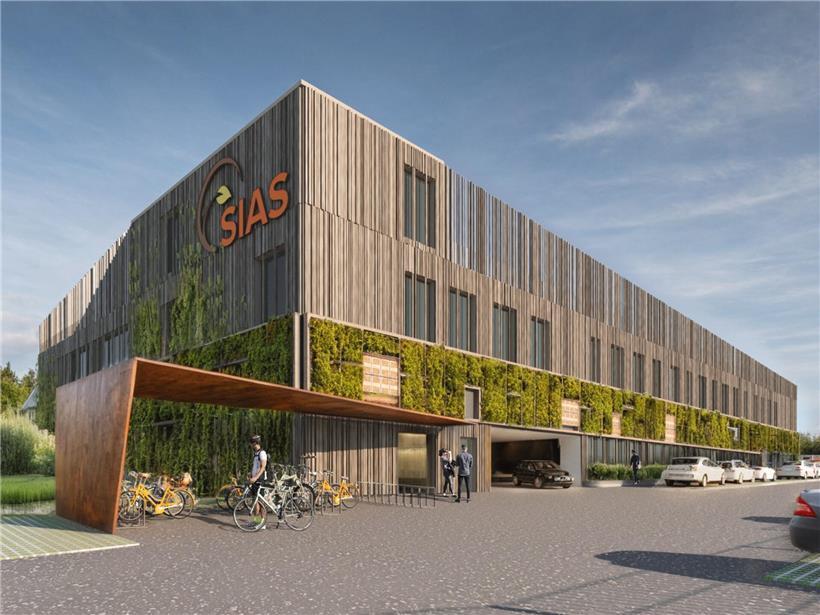 Visualisierung des geplanten ReZenter Einkaufszentrums in Munsbach, Fertigstellung voraussichtlich 2029