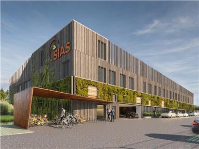 Visualisierung des geplanten ReZenter Einkaufszentrums in Munsbach, Fertigstellung voraussichtlich 2029