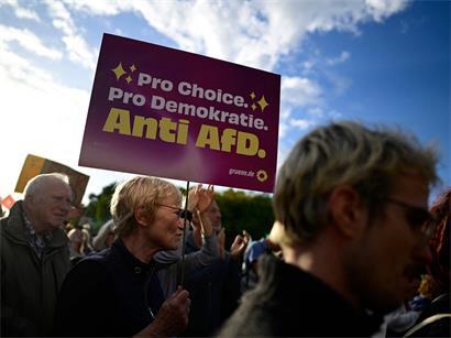 Demonstration gegen die AfD in Berlin
