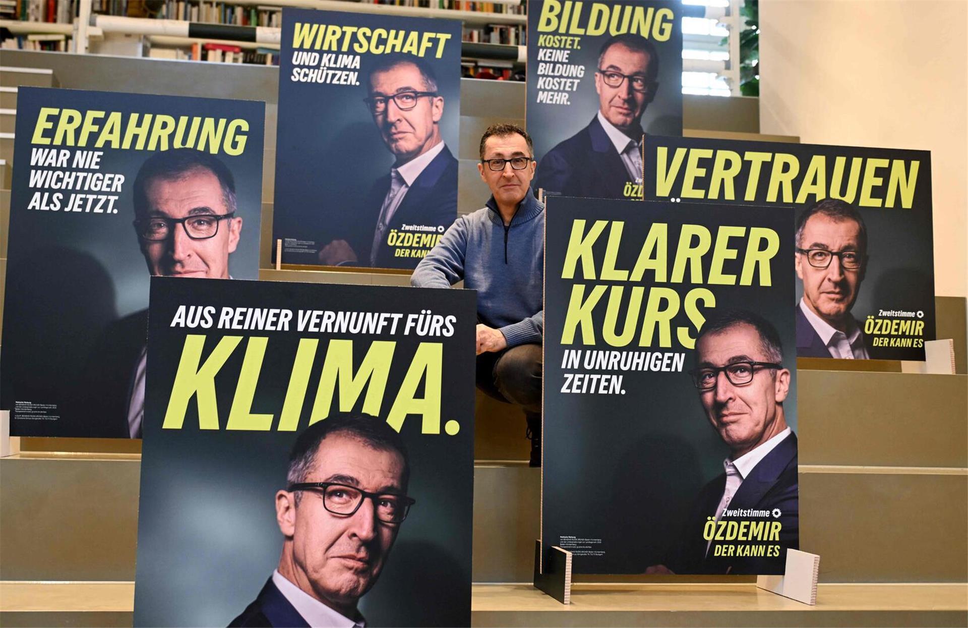 Cem Özdemir bei Landtagswahlen 2024, Symbol für zukünftige politische Ausrichtung der Grünen Partei