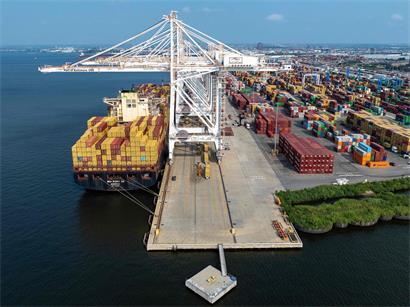 Der Hafen von Baltimore im US-Staat Maryland: Der Handel mit den USA ist nicht nur für die EU-Staaten derzeit schwierig