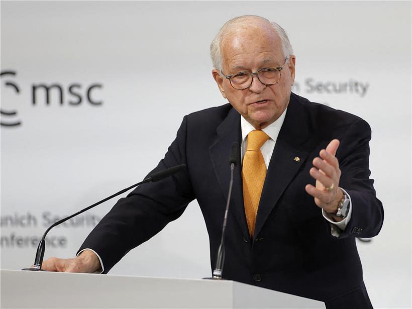 Wolfgang Ischinger, Vorsitzender der Münchner Sicherheitskonferenz, spricht über den US-Hauptredner 2024