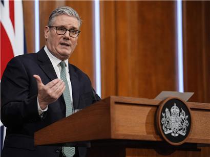 Keir Starmer, britischer Premierminister, bei Rede zu neuen transatlantischen politischen Herausforderungen