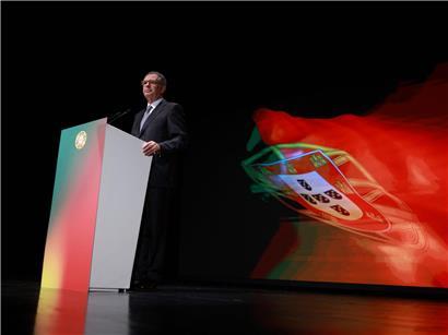Antonio Jose Seguro, neu gewählter sozialistischer Präsident Portugals, spricht nach Stichwahl-Ergebnis am 8. Februar 2026 in Lissabon