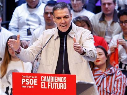 Pedro Sánchez, spanischer Ministerpräsident, spricht über Aufenthalts- und Arbeitserlaubnis für Migranten in Spanien