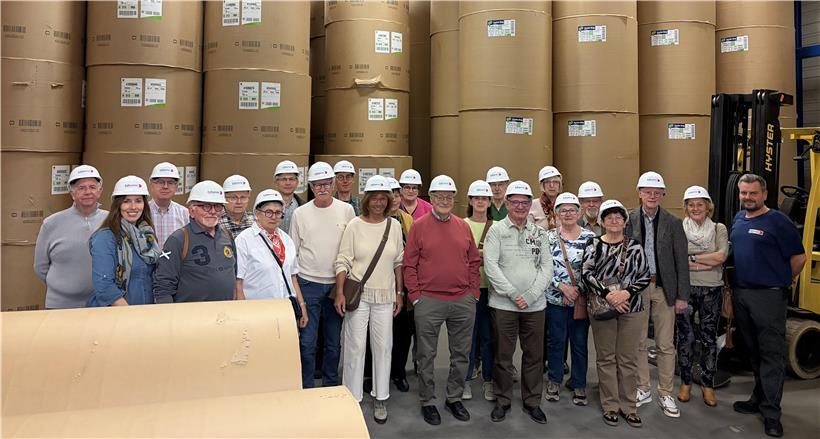 Die Editpress-Mitarbeiter führten die Besucher durch die Hallen der Druckerei