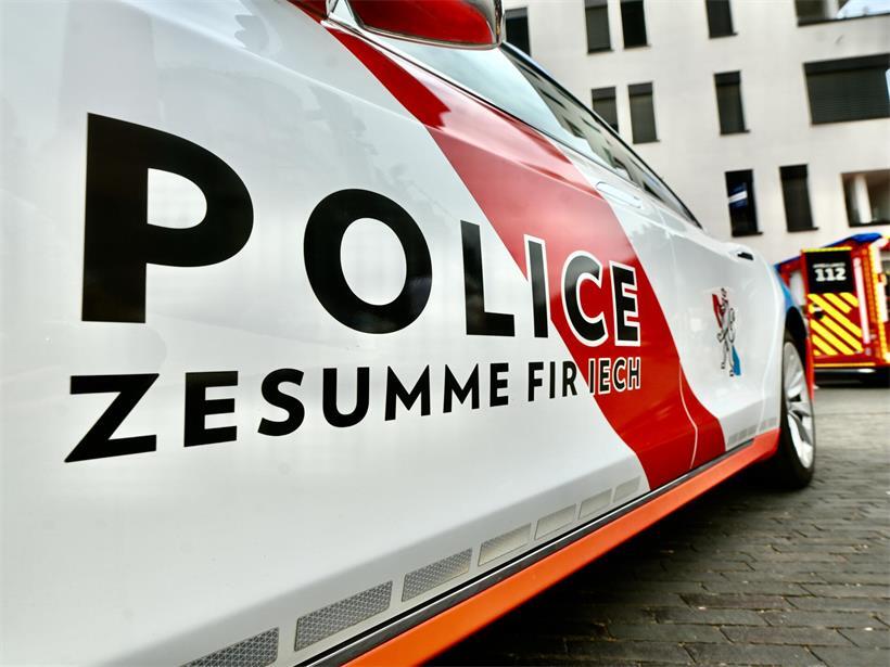 Polizeieinsatz bei Nacht, zweimal angerückt, zweite Ankunft verzögert, Einsatzort mit Einsatzfahrzeugen und Beamten