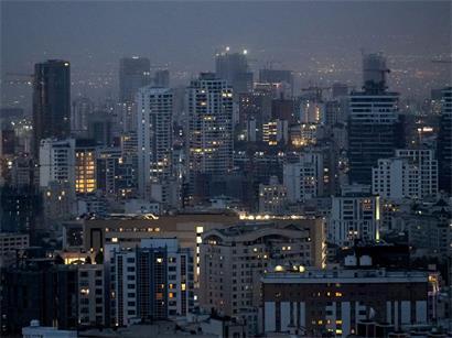 Die Skyline der Millionenmetropole Teheran