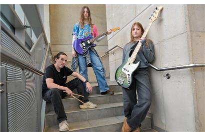 Die Waffle Killers: Tom Schronen, Lilou Sour und Elly Feyder