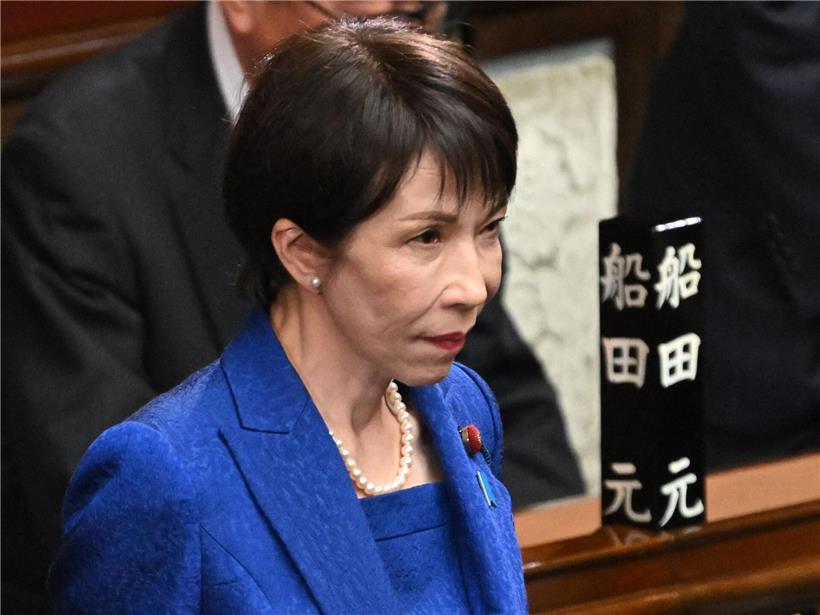 Japanische Premierministerin Sanae Takaichi bei Plenarsitzung des Repräsentantenhauses im Parlament Tokio, 23. Januar 2026
