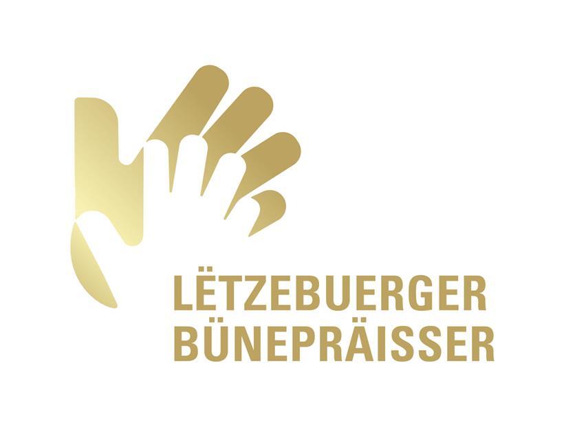 Architektur „to go“, Neustart im Institut Pierre Werner, Jurymitglieder gesucht und über das Luxemburger Publikum in der Völklinger Hütte Logo der Lëtzebuerger Bünepräisser 2027 mit modernem Design für den Neustart der Theaterpreise in Luxemburg