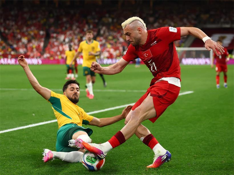 Die türkische Fußball-Nationalmannschaft musste sich gegen Australien geschlagen geben