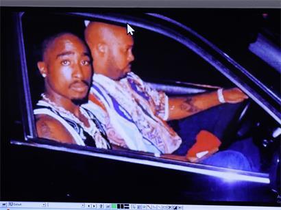 Dieses Foto von Tupac wurde kurz vor den tödlichen Schüssen gemacht. Die Hip-Hop-Legende starb am 7. September 1996.