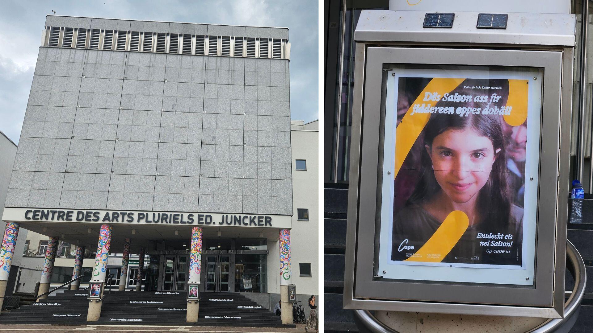 Dieses Plakat des „Centre des arts pluriels“ in Ettelbrück erntet derzeit scharfe Kritik