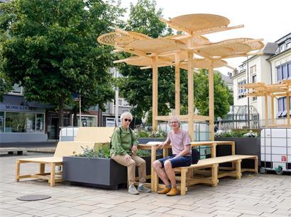 Dominique Schlechter und Johannes Birgmeier setzen sich bei „eis Stad“ dafür ein, dass die Bedürfnisse der Menschen bei der Stadtentwicklung berücksichtigt werden