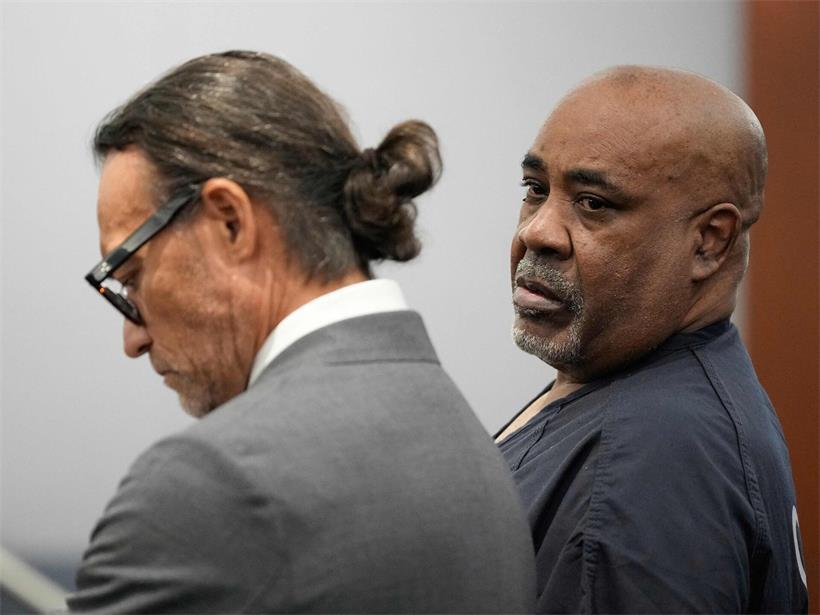 Duane Davis (r.) neben seinem Anwalt Michael Sanft in einer Anhörung vor dem Gericht in Las Vegas
