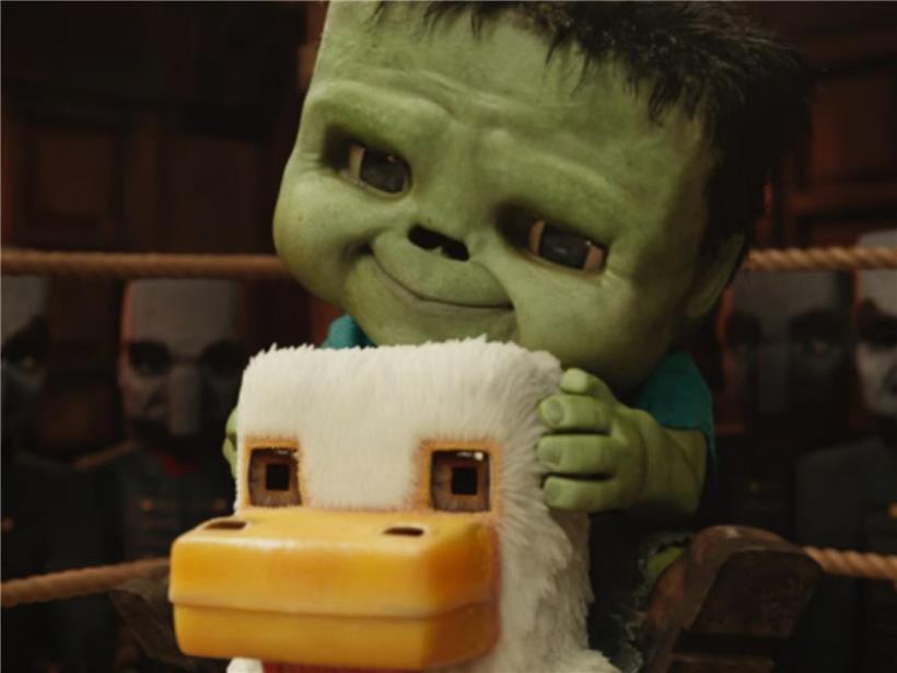 Ein Trendsetter: der „Chicken Jockey“ aus „Ein Minecraft Film“