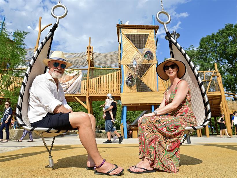 Neuer Spielplatz eröffnet: „Dass et esou bombastesch gëtt, hätte mir net geduecht“