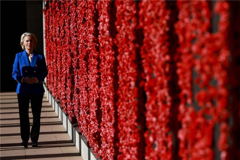 Ursula von der Leyen besichtigt das Ehrenmal im Australian War Memorial Canberra, Besuch der EU-Kommissionspräsidentin 2026