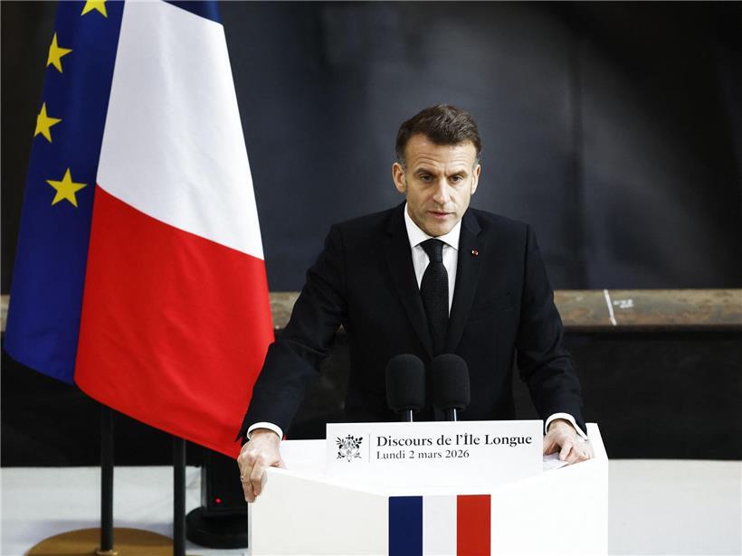 Emmanuel Macron spricht zur Erweiterung des französischen Atomprogramms für mehr Energieunabhängigkeit