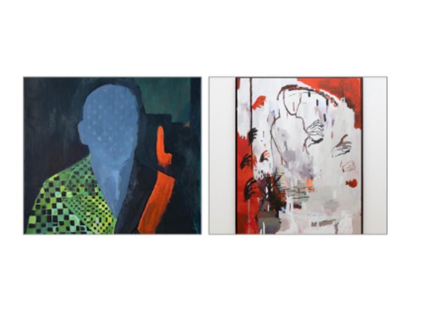 „Galerie Nosbaum Reding Ausstellung: Gemälde ‚Gargilesse‘ und ‚Blood on the hands‘ von Ronny Delrue“