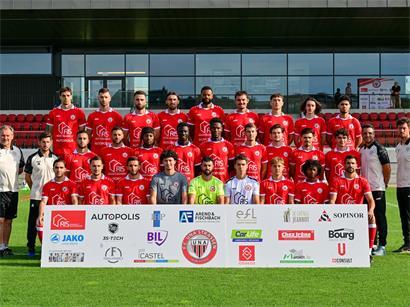 Hintere Reihe von links: David Dadashev, Tim Hall, Edis Agovic, Benjamin Romeyns, Ricardo Delgado, Eric Brandenburger, Eldin Rastoder, Noah Urbain, Joao TeixeiraMittlere Reihe von links: Emmanuel Andrien (Torwarttrainer), Julien Quercia (Co-Trainer), Amine Zenadji, Nicolas Perez, Daryl Myre, Galaye Gueye, Lamine Toure, Jimmy Gonçalves, Kino Delorge, Valentin Steinmetz, Yoav Portal, Mathias Di Mondo (Co-Trainer), Jérémy Deichelbohrer (Trainer)Vordere Reihe von links: Omar Natami, Alen Agovic, Alexandre Sacras, Ivan Marques, Koray Özcan, Diogo Garrido, Lukas Sever, Abel Kidane, Matheus Souza