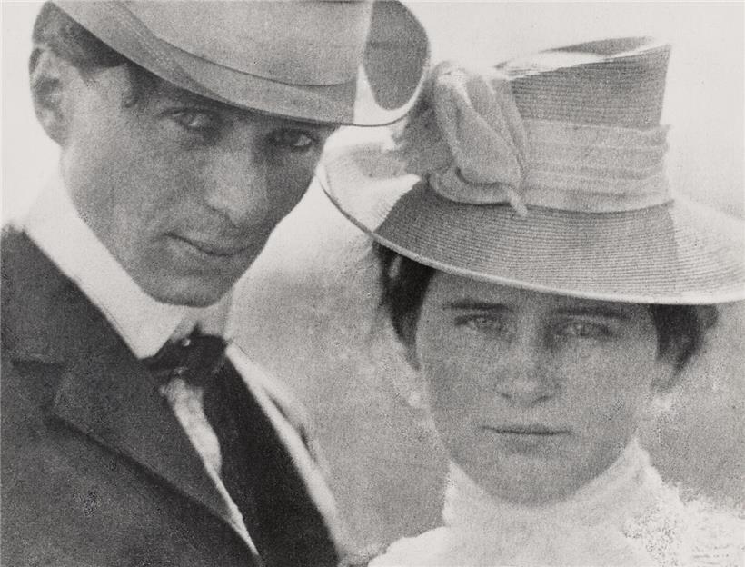 Edward Steichen Selbstporträt mit Schwester Lilian 1900, ikonische Luxemburger Fotografiegeschichte