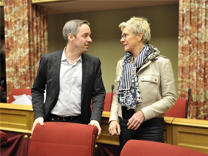 „Eine absolute Fachfrau“ Georges Mischo im Januar 2019 im Parlament bei politischer Diskussion und Debatte