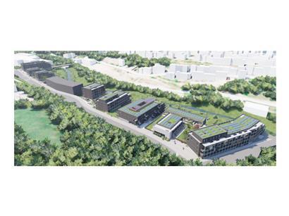 Planung von 155 modernen Wohnungen im Wohngebiet Giewerei mit nachhaltiger Architektur und grünen Freiflächen