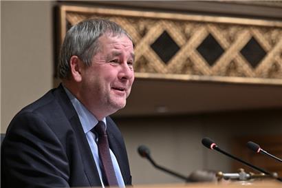 Immerhin zu seiner Vereidigung war Michel Wolter 2023 in der Chamber …
