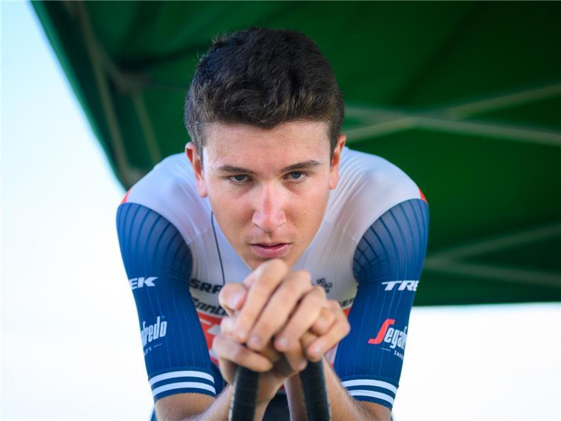 Radrennfahrer der Saison 2020-2021 im Trek-Segafredo WorldTeam bei einem Rennen