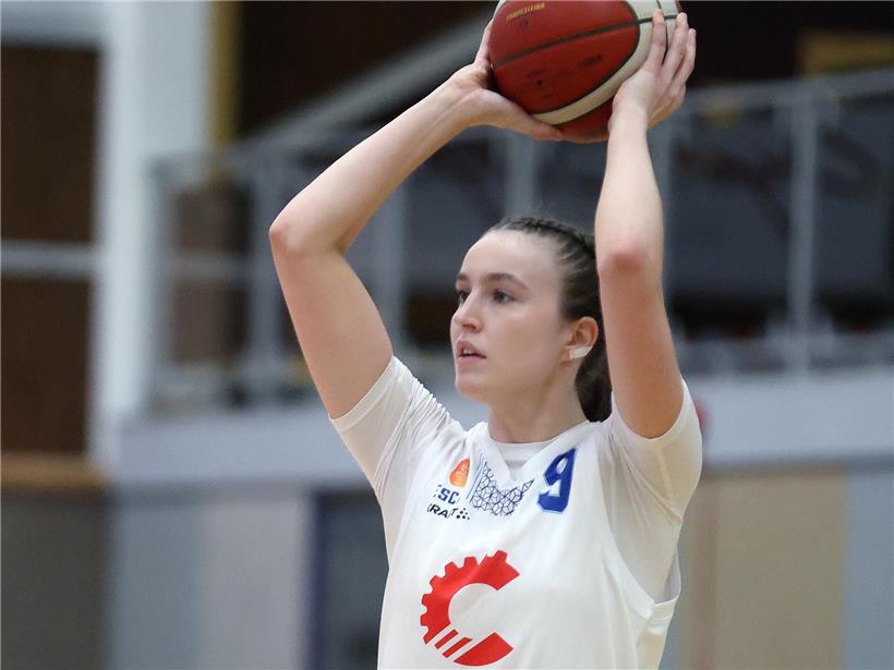 Kyra Coulon beim Training nach langer Verletzungspause, Comeback im Basketball nach fast kompletter Saisonausfall